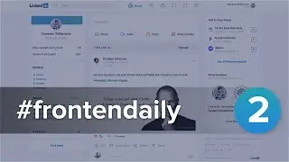 #frontendaily - 2 / Linkedin - Redesign