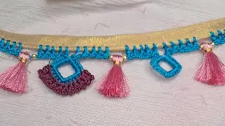 square beads saree kuchu making video #sareekuchu #tassels Shree Matha saree kuchu design is live!