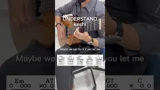 UNDERSTAND by keshi #guitartutorial #guitarcover #beginner #chords