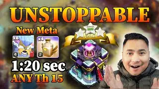 th15 new attack strategy!! best th15 attack strategy in clash of clans