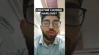 creatine causing hairloss!?#creatine#subscribe #hairloss#hairlosstreatment #motivation#gym#info
