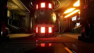 Sci Fi Space Station Interior