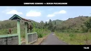 Suasana Perjalanan Ke Desa Pucanganom Rongkop Lewat Simpang Semanu #motovlog 