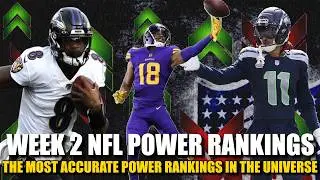 Week 2 NFL Power Rankings 🔥🔥🔥 (The Most Accurate in the Universe)