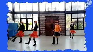 Betty Lou Jive Line Dance || Demo by Happy Rainbow