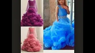 How to Cut and sew Girl cloud ruffle net dress