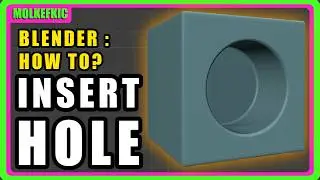 Insert Circle to Square - Blender Tutorial