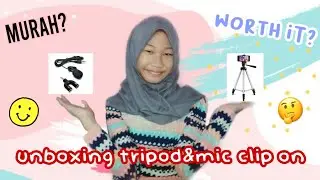 TRIPOD DAN MIC CLIP ON BUAT NGE-YOUTUBE