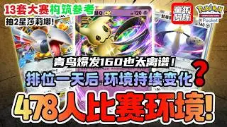【最大赛事】青鸟新搭配强势登上TOP 10？盔甲鸟久违上榜？抽2星莎莉娜!  PTCG POCKET