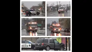 (SIMON DUPLEX LADDER) Buffalo Fire Engine 25,Spare Ladder 10+AMR  Responding
