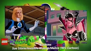 (FOR KIDS) LEGO DC Super Villains customs- Sue Storm/Invisible Woman/Malice (90's Cartoon)