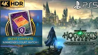 Summoner's Court Match 1 HOGWARTS LEGACY Summoners Court Match 1 Side Quest Full Gameplay PS5 4K HDR