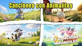 Animalitos y sus Canciones M&aacute;gicas ✨🐰 | Tres Canciones Infantiles para Peque&ntilde;os Descubridores