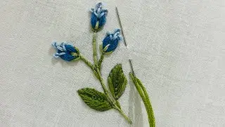 Elegant Floral Embroidery Pattern | Delicate Flower Stitch | Haelyn Embroidery #embroidery #art #diy