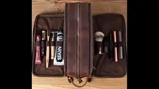 Make It Yours: Custom Leather Toiletry Bag by RockCow | Groomsmen / Travel Essentia