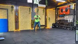 Alt. Burpee DB Squat Clean