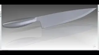 SOLID EDGE SURFACE TUTORIAL 8: HOW TO MAKE A KITCHEN KNIFE/NÓŻ KUCHENNY