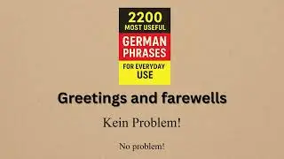 Everyday German phrases - Greetings and farewells
