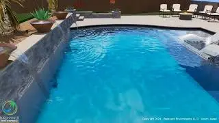 Gardenia Court - 3D Design Concept (Custom Pool & Outdoor Living Space) | Backyard Environments