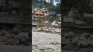 Old Manali Club house #flood #floodalert