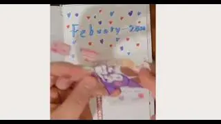 Come with me to make my febuary monthly planner cover page .... Ahead  of time.