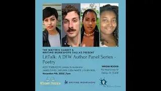 LitTalk Author Series at Whose Books: a Conversation About the Craft of Writing Poetry