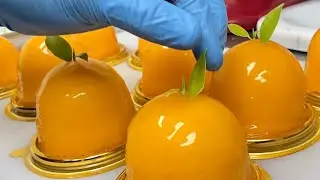 Double orange lava cake - Thai Street Food Dessert