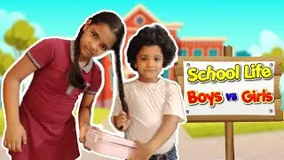 School Life Boys Vs Girls I Comedy Video I Funny Video I Pravya Drishya