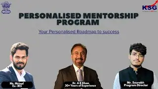 Personalised Mentorship Program For UPSC Prelims 2026 Dr A R Khan #personalisedmentorship #upsc2026
