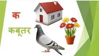 हिन्दी वर्णमाला क ख ख घ र // के से कबूतर ख से खरगोश//Hindi Alphabets