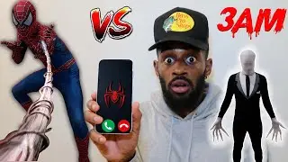 DO NOT FACETIME SPIDERMAN AT 3AM **Spiderman VS Slenderman**