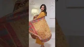 Yellow Kani Silk Floral Dupatta from Imperial Weave  #indianfashion #dupatta #ethnicwear