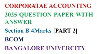 Corpoeate Accounting 2025bquestion paper with Answer |Firm underwriting|Net liability of underwriter
