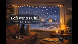 Chill Winter LoFi ❄️ Relaxing & Deep Focus for study & work [ 3 Cats Lo-Fi ]