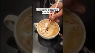Lets create a Beautiful Couple ❤️💞❤️ #coffee #art #love #latteartform