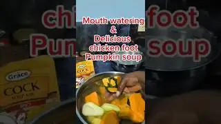 Chicken foot pumpkin soup Jamaican style #cooking #jamaicancooking  #bobmarley #reggaerock