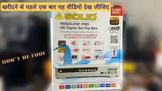 SOLID HDS2X 8181 PRO Honest Review after 3 months using (dd free dish)