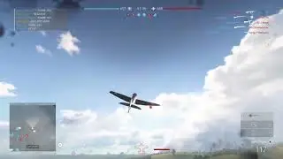 Battlefield 5 : Mosquito plane drops a 4000lbs bomb on a Anti-Aircraft Tank