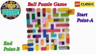 LEGO BALL PUZZLE GAME || MARBLE MAZE || with LEGO Classic 10715 ||MOC|| Building Instructions Ideas