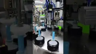 Toothpaste tube filling and sealing machine. Heating type sealing. #toothpaste #tubefillingmachine