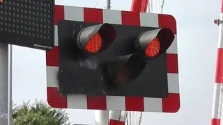 Level Crossing at Merrion Gates - 2 x 22000 Class Intercity Trains