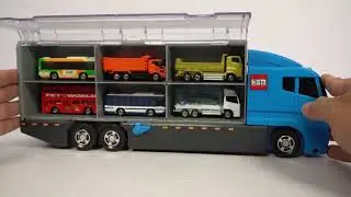 トミカ☆トミカのミニカーを開封しチェックしてコンボイに収納していくよ☆