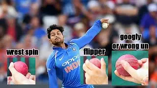 Kuldeep Yadav Bowling Tips/all variation wrest spin,wrong un ,flipper/how to do it very easy