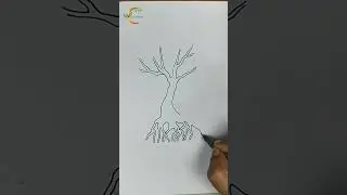 Mangrove tree drawing | #shorts #drawing | Creative Garden Academy