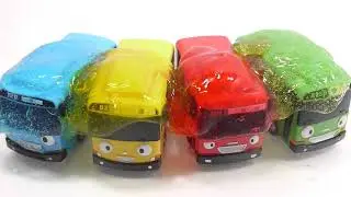 Tayo the Little Bus Toys making a liquid monster clay toy clay
