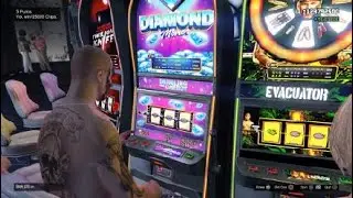 playing the lucky Diamond Miner Slot Machine in Grand Theft Auto 5 Online #15