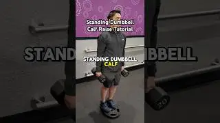 STANDING DUMBBELL CALF RAISE TUTORIAL 🦵🏼 // Build your calves at Planet Fitness!