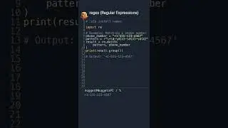 Use #regex to match a phone number in #Python | #DevNuggets