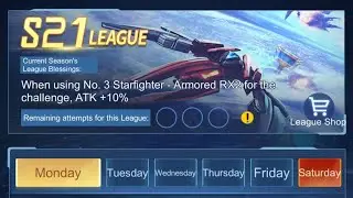 Star Force: Day One: S21 League challenge: Golden Starfighter, Dragon God Des Skin,Sakura Pilot