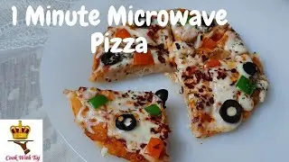1 Minute Pizza | Instant Pizza In microwave | Mug Pizza | Bowl Pizza | Jhatpat Pizza | COOK WITH TAJ